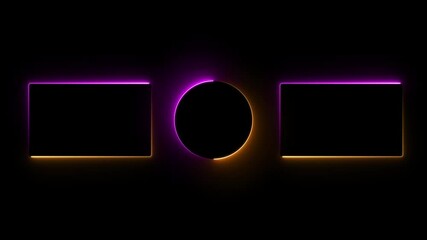 Subscribe button and outro for gaming and video channels Youtube End screen animation. neon glowing end screen 4k animation