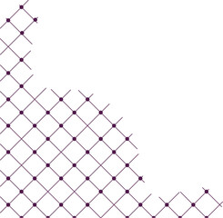 Abstract Grid Corner Decoration