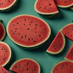 watermelon slices background