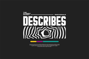 urban tshirt streetwear fashion design vector suitable for printing