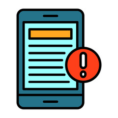 Fake news Colorful Icon