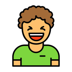 Laugh Colorful Icon