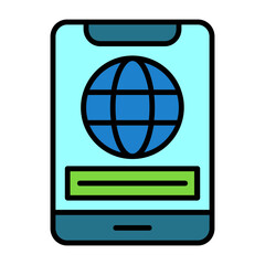 Mobile Colorful Icon