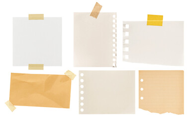 Vintage Torn Paper Set with Tape Elements