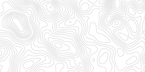 Abstract topography contour map line and modern wavy map line design, geography map contour  wave line white background. Vector illustration. 