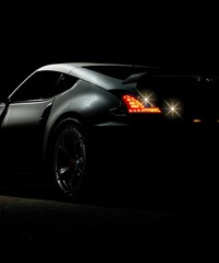 Dark Black Auto Car Phone Wallpaper 