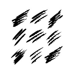 Bold black vector silhouette icon design element 3