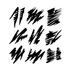 Bold black vector icons silhouette design collection 5