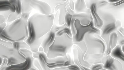 Fototapeta premium Abstract grayscale pattern of flowing shapes.