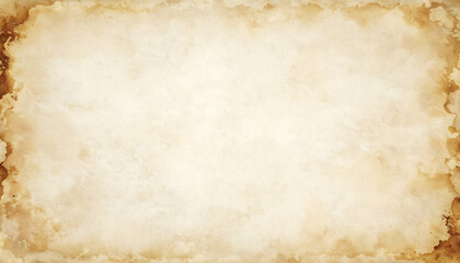 Aged Paper Texture Background: Cream Beige Brown Grunge