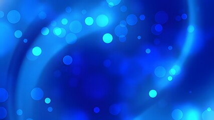 Abstract design with soft blue light circles.