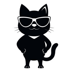 Charming Black Cat Vector Collection