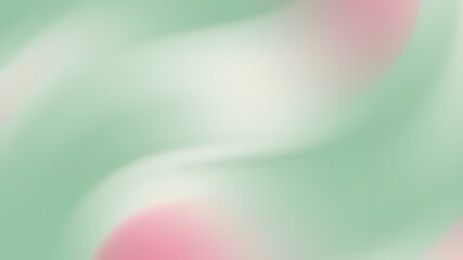 Delicate pastel blend of light green and pink hues.