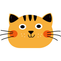 Cat Face Illustration