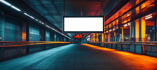 Spacious Roadside Transit Area Showing a Transparent PNG Advertising Signboard Designed for Customized Commercial or Informational Content Placement
