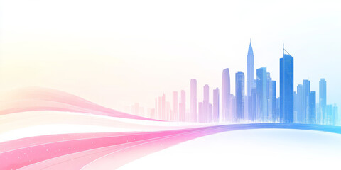 Abstract City Skyline Business Background