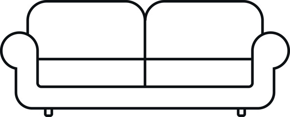 Sofa line icon. Furniture signs and symbols.