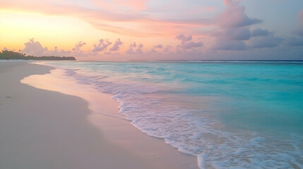 Obraz premium Sunrise over Calm Beach