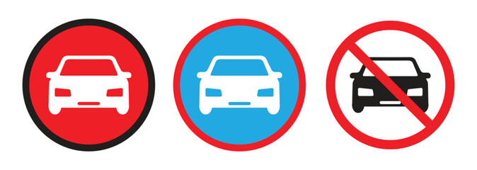  parking simple icon. No parking vector sign. blue parking sign template on transparent background.