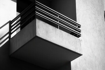 Modern Building Balcony Architectural Design Detail