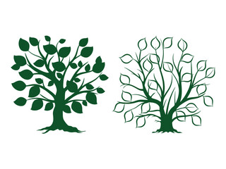 Tree silhouette vector illustration