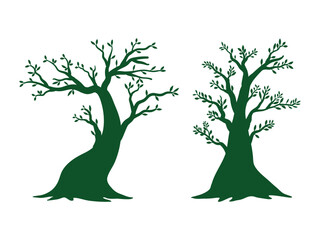 Tree silhouette vector illustration