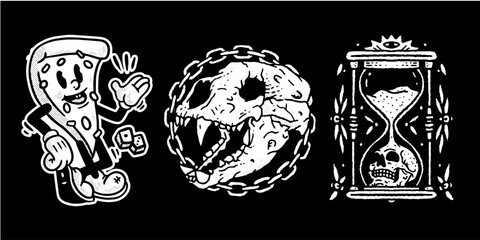 t-shirt design streetwear black and white