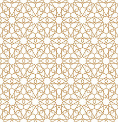 Seamless abstract geometric pattern in Islamic style