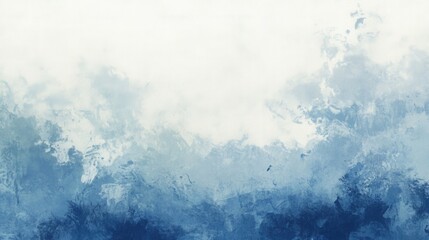 Abstract Blue and White Watercolor Wash Background