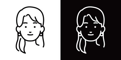 顔のラインアイコン