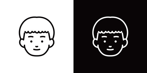 顔のラインアイコン