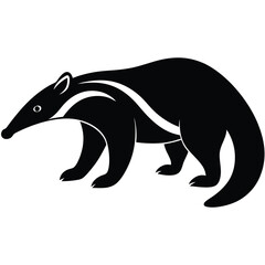anteater vector sihouette