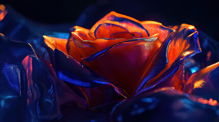 red rose petals