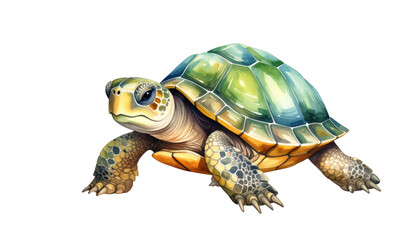 Fototapeta premium Striking turtle portrait, a captivating closeup against dark backdrop