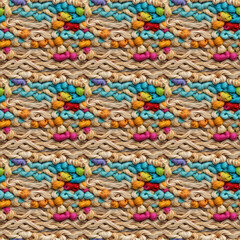 Colorful Yarns and Threads Seamless Pattern
