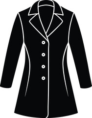 vector illustration of a jacket
