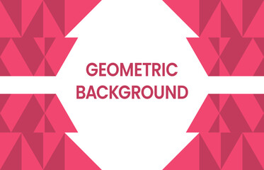 Modern Geometric Background – Bold Pink Abstract Design for Banners, Posters & Presentations