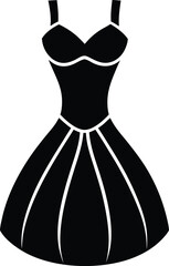 silhouette of a woman in a dress