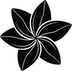 black flower silhouette of a flower