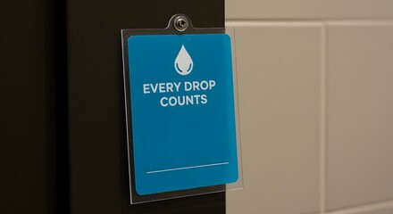 Minimalist Hotel Sign for Eco Towel Reuse