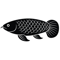 arowana vector sihouette