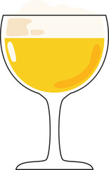 illustration of a glass of beer