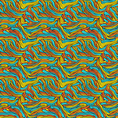 Abstract colorful lines seamless tileable pattern
