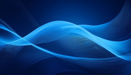 Fototapeta premium beautiful abstract blue wave technology background