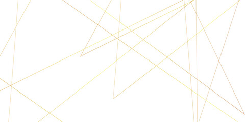 Obraz premium Abstract luxury gold geometric random chaotic lines with many squares and triangles shape. Seamless luxury geometric premium luxury banner presentation gold line