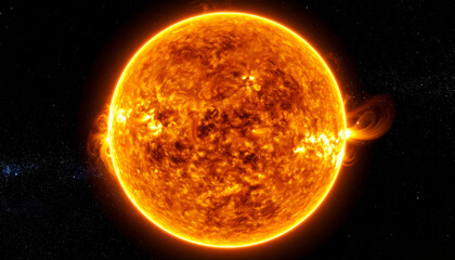 Stunning Close-Up of the Sun Solar Flares and Surface Details