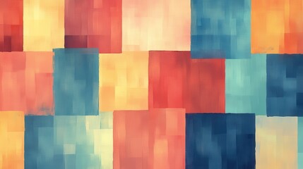 Abstract artwork showcasing a collection of colorful geometric squares