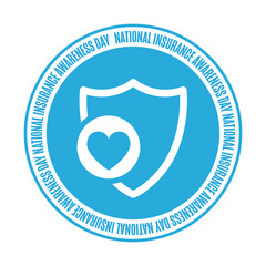 National Insurance Awareness Day. June 28. Holiday concept. Template for background, banner, card, poster with text. Vector EPS10 illustration.