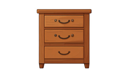 Antique wooden chest with two drawers, a timeless storage solution for your home