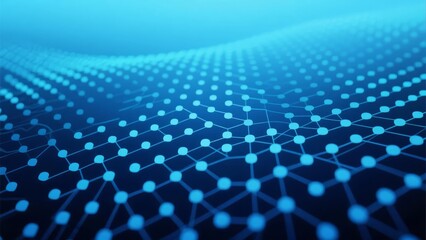 Abstract representation of a network or molecular structure